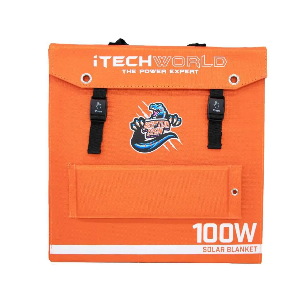100W Solar Blanket Kit with Raptor Skin