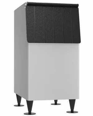 22 W Ice Storage Bin with 300 lbs Capacity  Stainless Steel Exterior