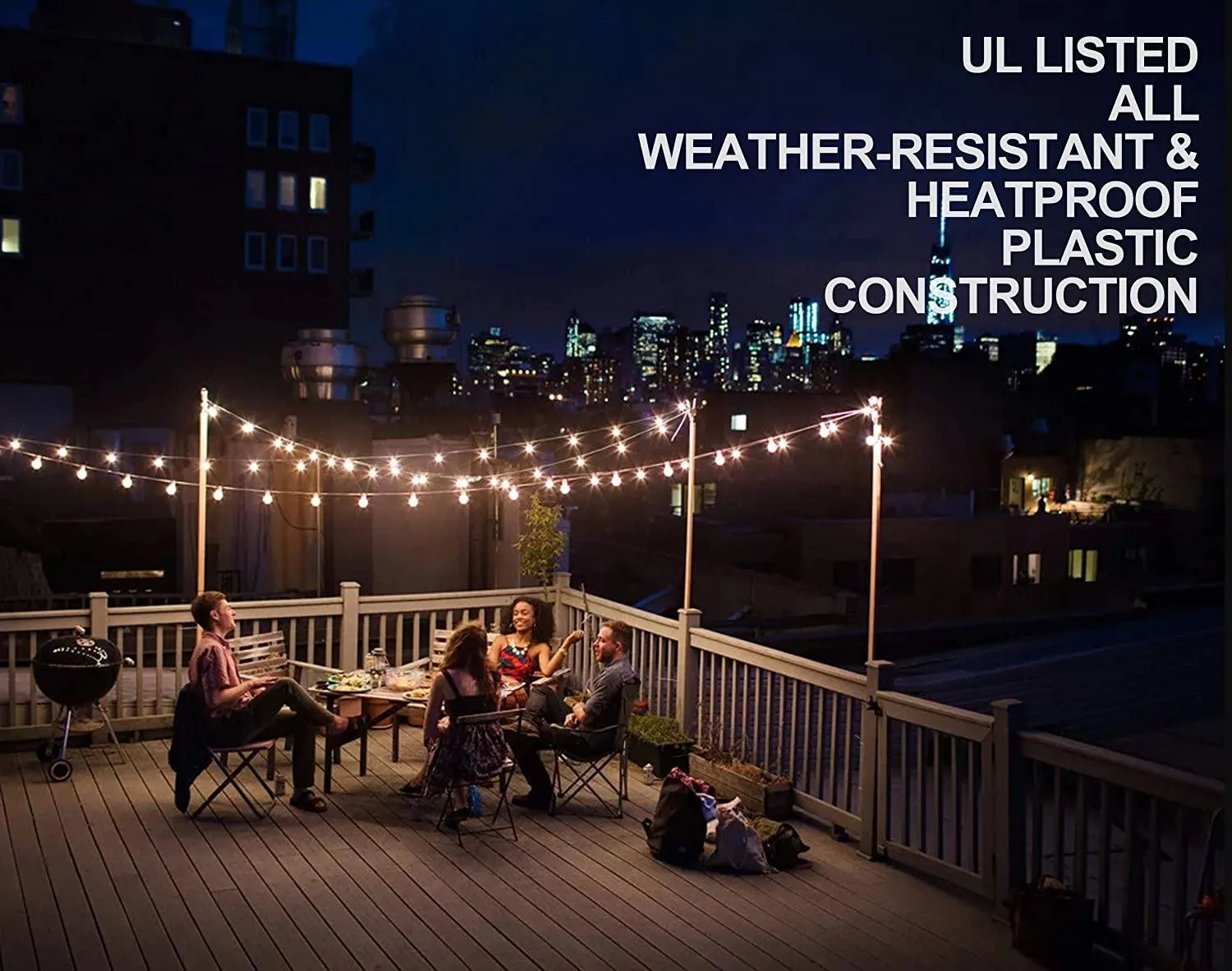 25Ft Globe String Light – Warm Outdoor Ambiance Lighting