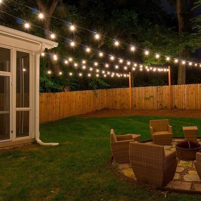 25Ft Globe String Light – Warm Outdoor Ambiance Lighting