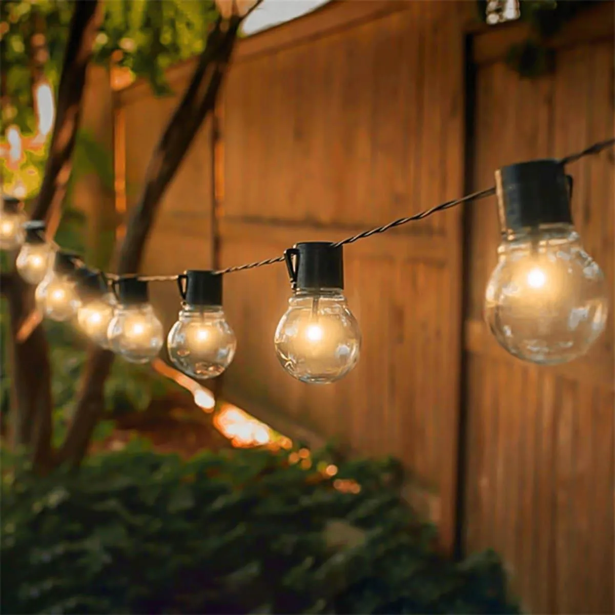 25Ft Globe String Light – Warm Outdoor Ambiance Lighting