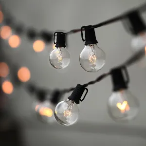25Ft Globe String Light – Warm Outdoor Ambiance Lighting