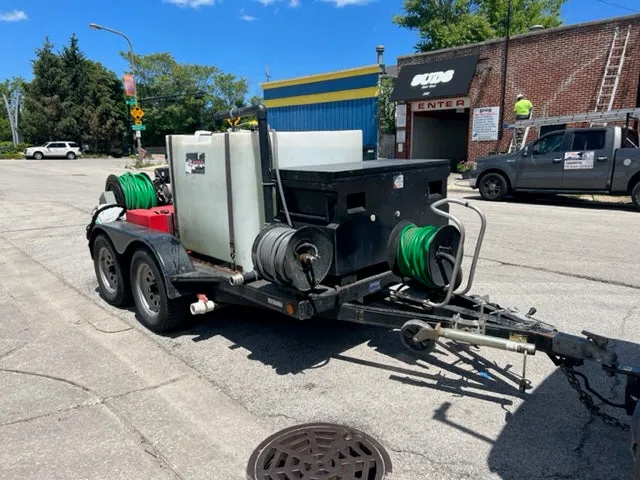 51T Series Trailer Jetter 4010 - 38 HP EFI, 10 GPM, 4000 PSI, 300 Gallon