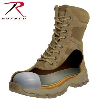 8" Forced Entry Composite Toe AR 670-1 Coyote Brown Side Zip Tactical Boot