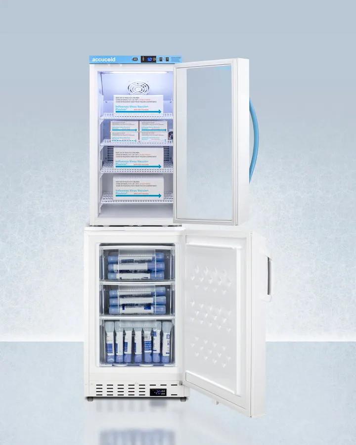 Accucold 20" Wide Vaccine Refrigerator/Freezer Combination - ARG3PV-ADA305AFSTACK