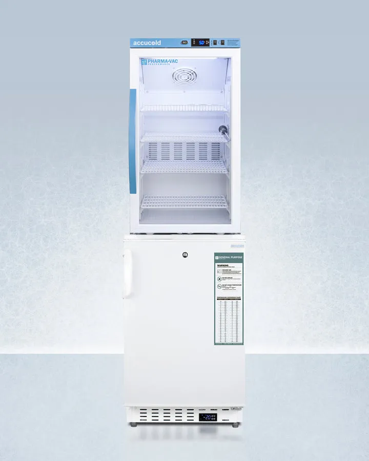 Accucold 20" Wide Vaccine Refrigerator/Freezer Combination - ARG3PV-ADA305AFSTACK