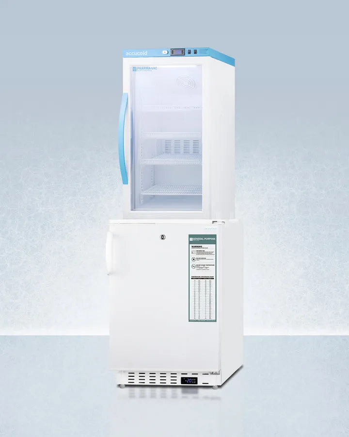 Accucold 20" Wide Vaccine Refrigerator/Freezer Combination - ARG3PV-ADA305AFSTACK