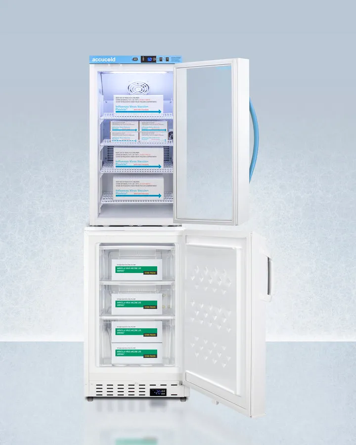 Accucold 20" Wide Vaccine Refrigerator/Freezer Combination - ARG3PV-ADA305AFSTACK