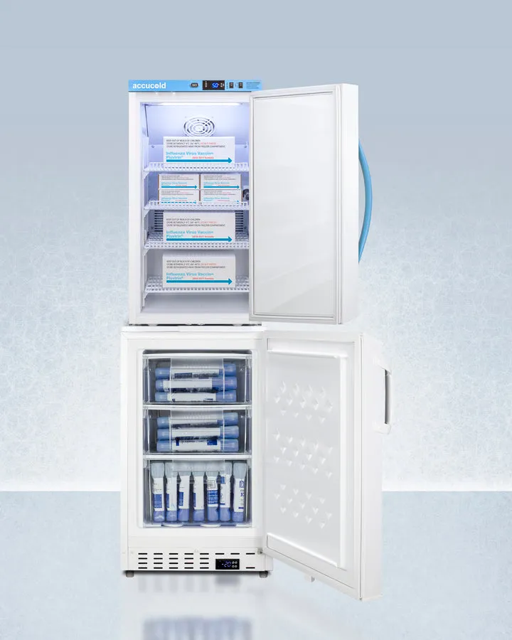 Accucold 20" Wide Vaccine Refrigerator/Freezer Combination - ARS3PV-ADA305AFSTACK