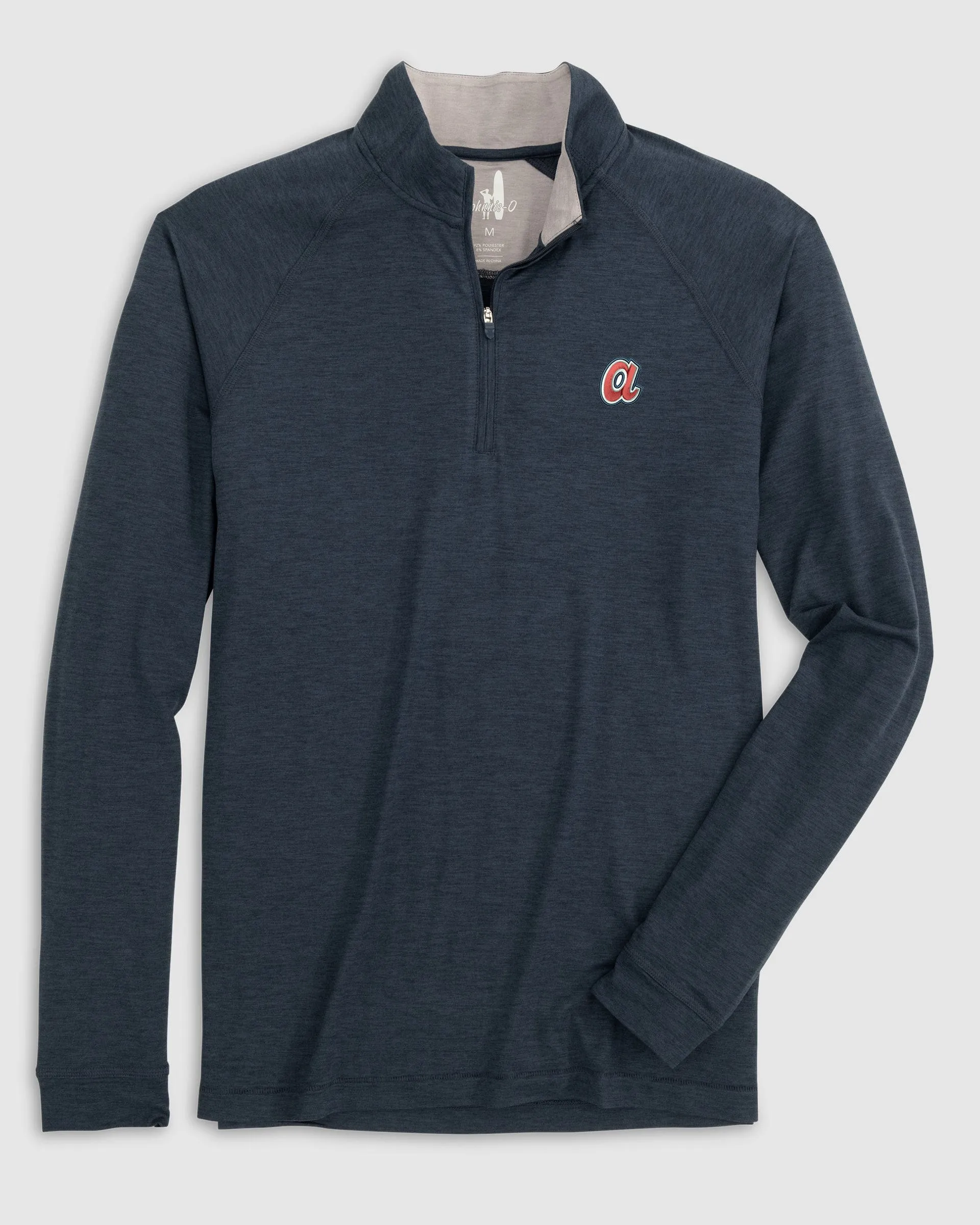 Atlanta Braves Freeborne Performance 1/4 Zip - Cooperstown Logo