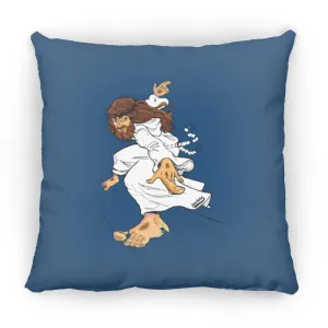 Big Jesus - Large Square Pillow