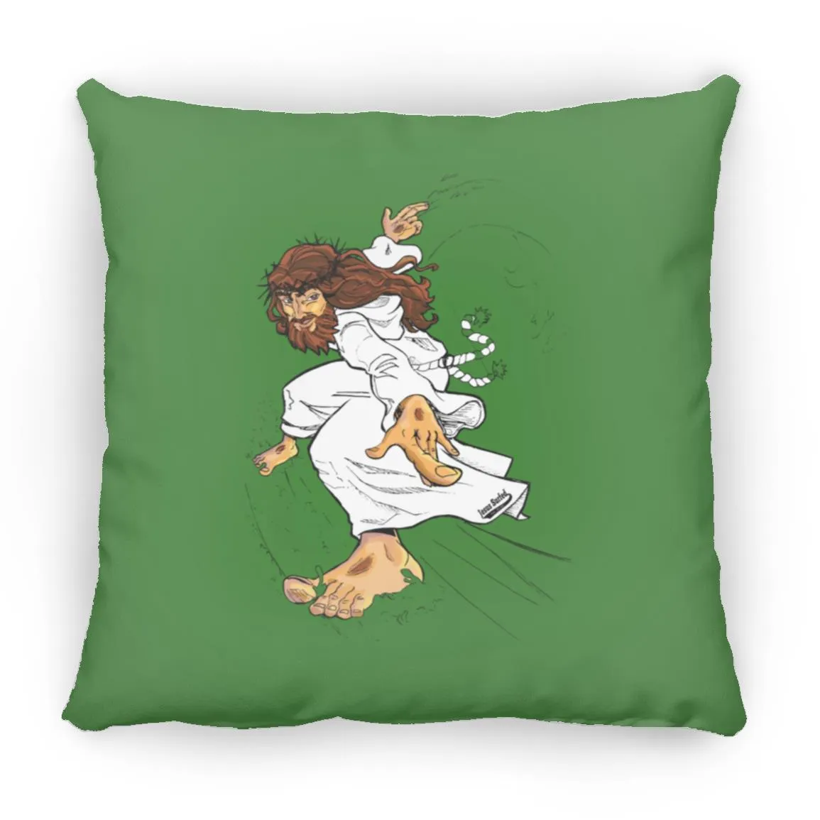 Big Jesus - Large Square Pillow