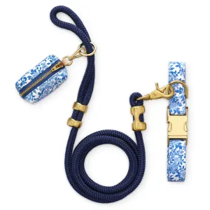 Blue Roses Collar Walk Set