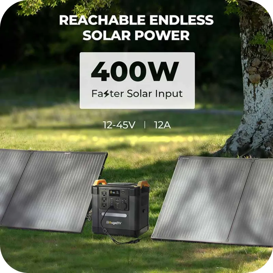 BougeRV FORT 1500 1,456Wh / 2,200W LiFePO4 Portable Power Station | ISE164
