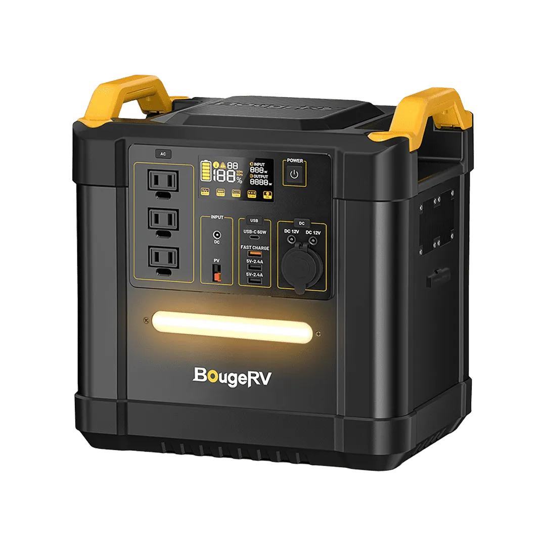 BougeRV FORT 1500 1,456Wh / 2,200W LiFePO4 Portable Power Station | ISE164