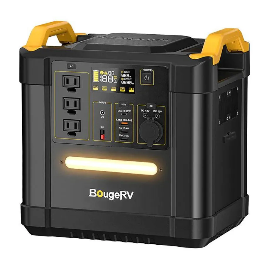 BougeRV Portable Air Conditioner & FORT 1500 1456Wh Power Station