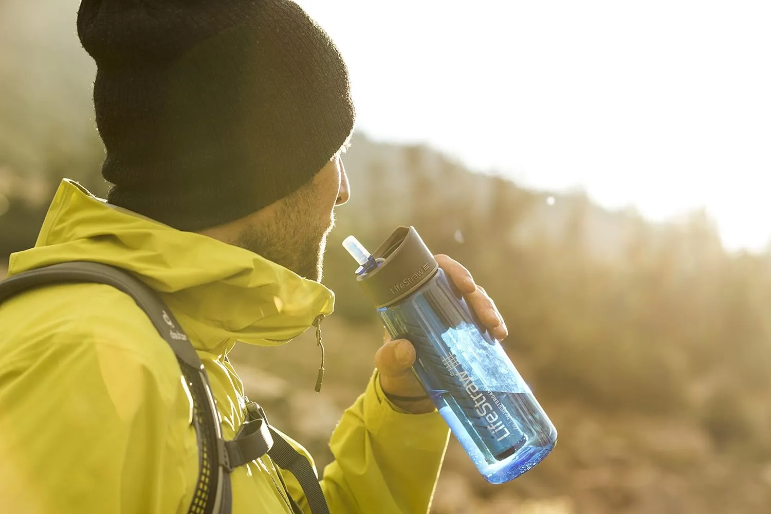 Bouteille Filtrante 2 tapes Bleu Sarcelle LifeStraw Go  | Camping | Fitnessterapy