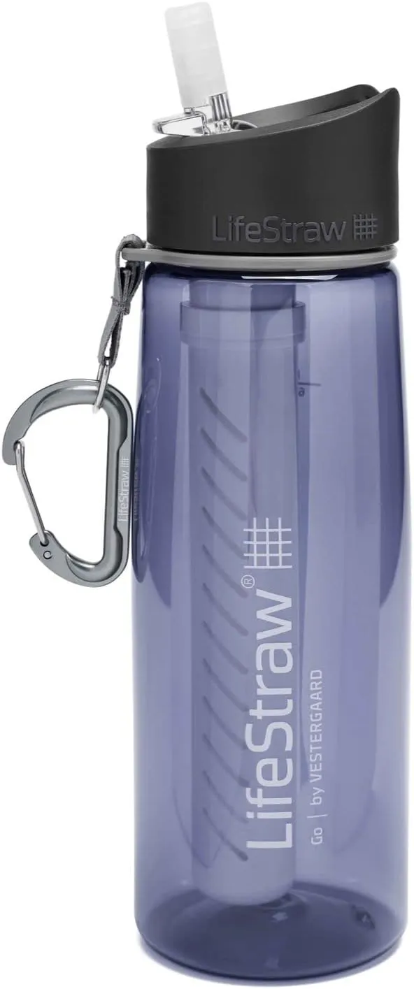 Bouteille Filtrante 2 tapes Bleu Sarcelle LifeStraw Go  | Camping | Fitnessterapy