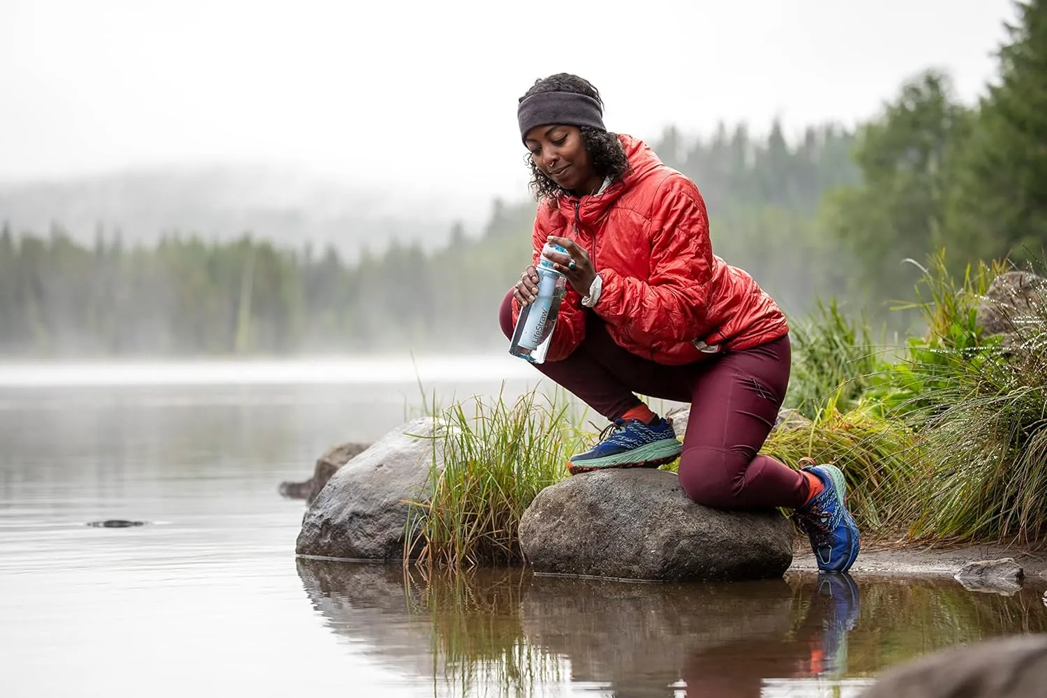 Bouteille Filtrante 2 tapes Bleu Sarcelle LifeStraw Go  | Camping | Fitnessterapy