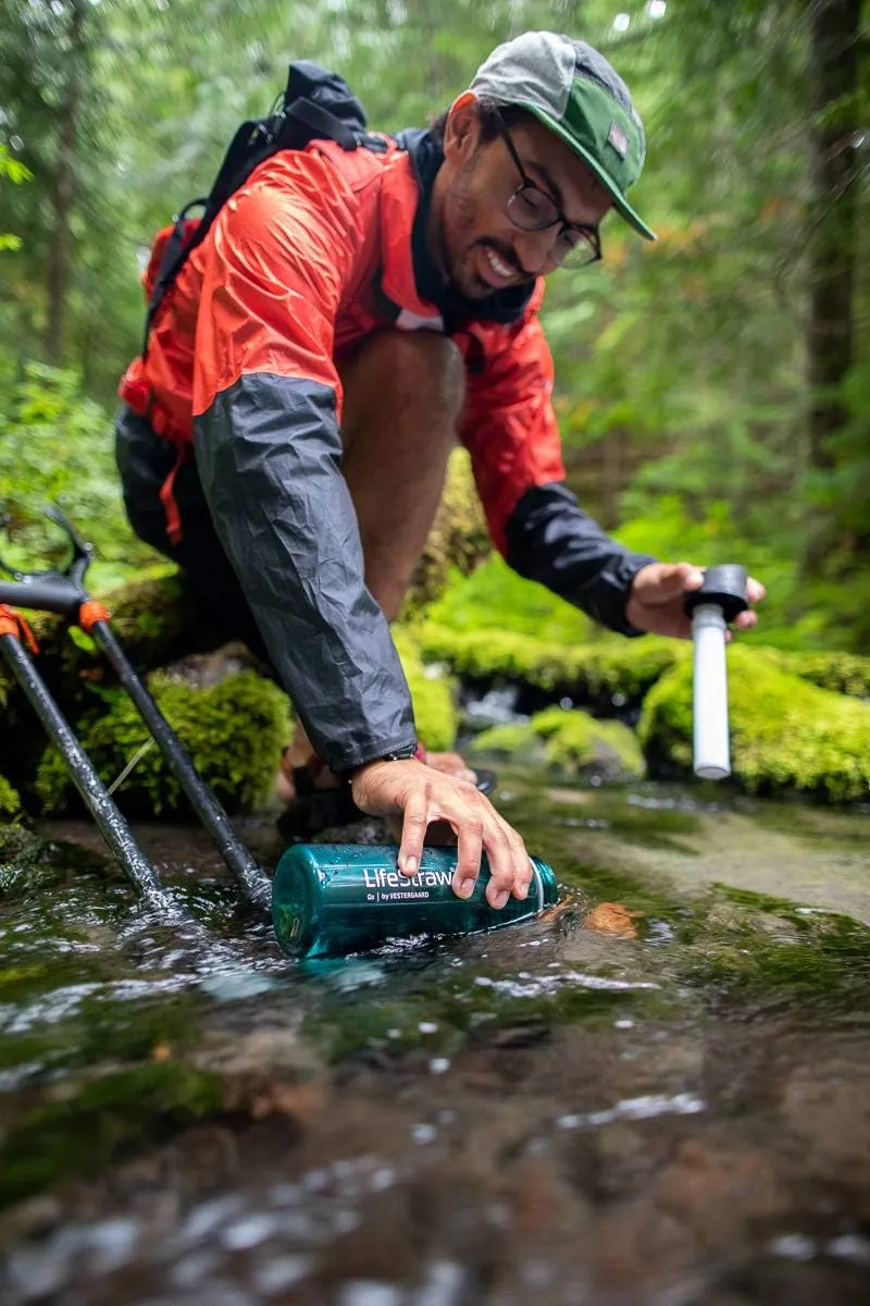 Bouteille Filtrante 2 tapes Bleu Sarcelle LifeStraw Go  | Camping | Fitnessterapy