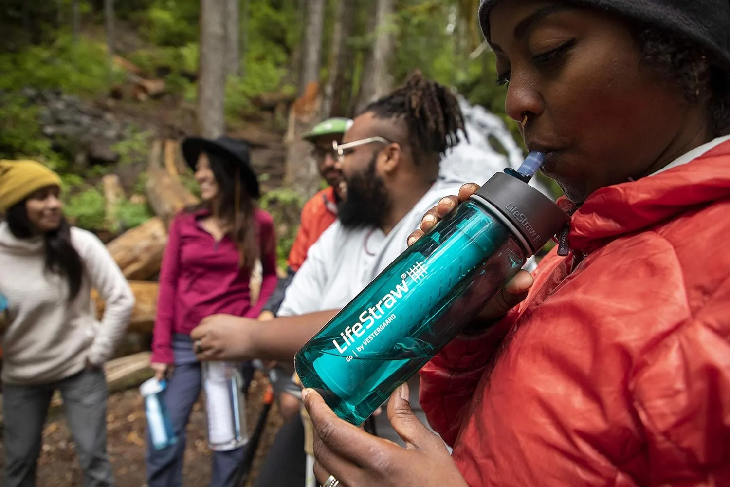 Bouteille Filtrante 2 tapes Bleu Sarcelle LifeStraw Go  | Camping | Fitnessterapy
