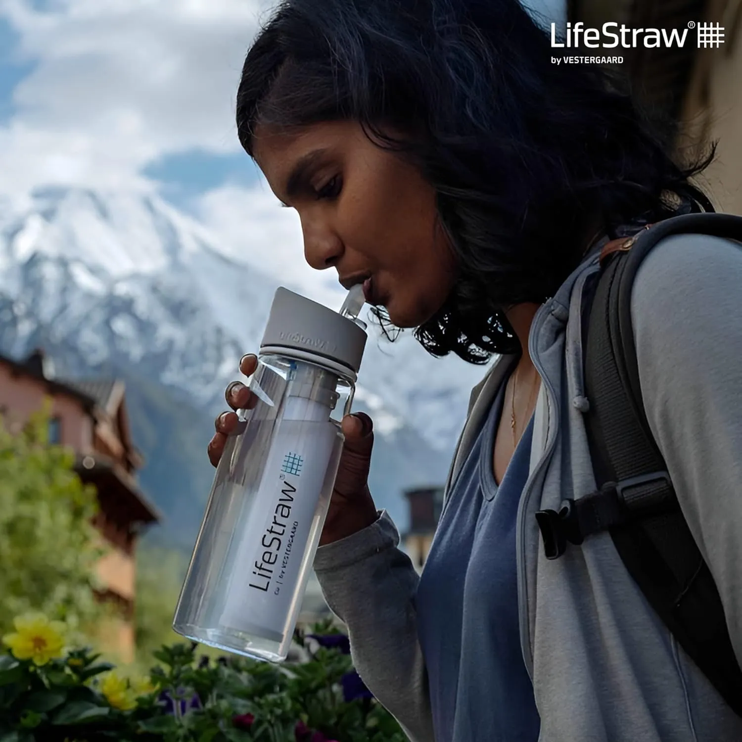 Bouteille Filtrante 2 tapes Bleu Sarcelle LifeStraw Go  | Camping | Fitnessterapy