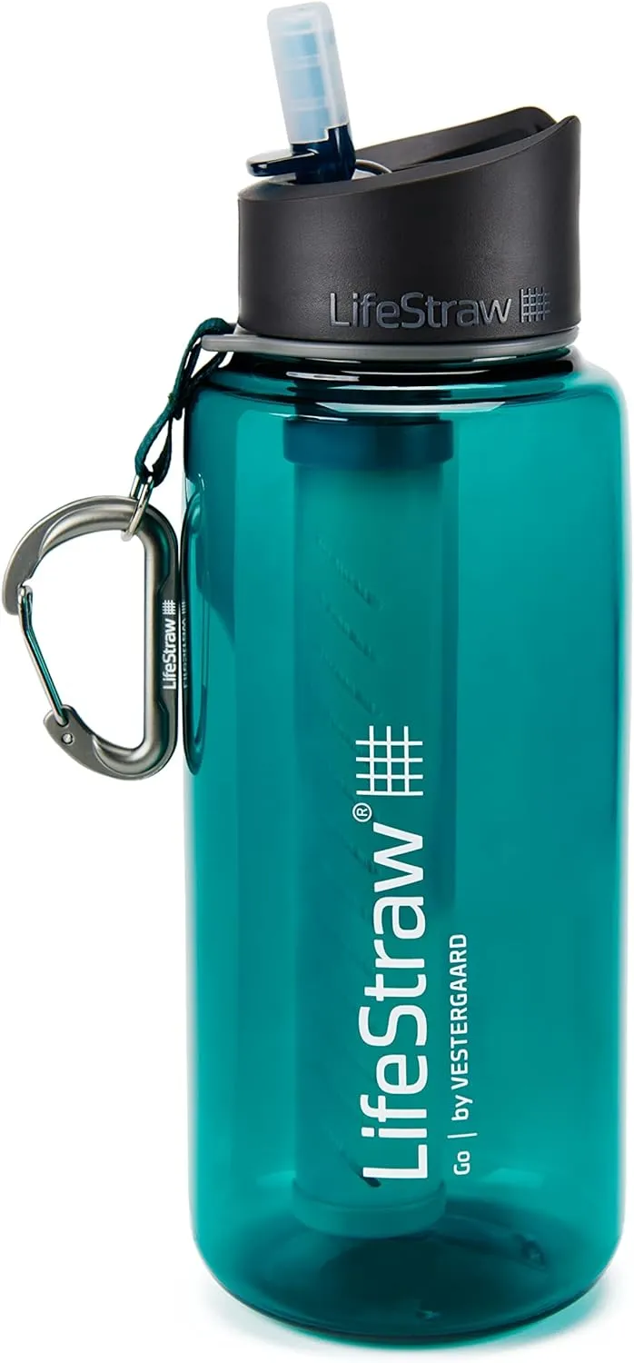 Bouteille Filtrante 2 tapes Bleu Sarcelle LifeStraw Go  | Camping | Fitnessterapy