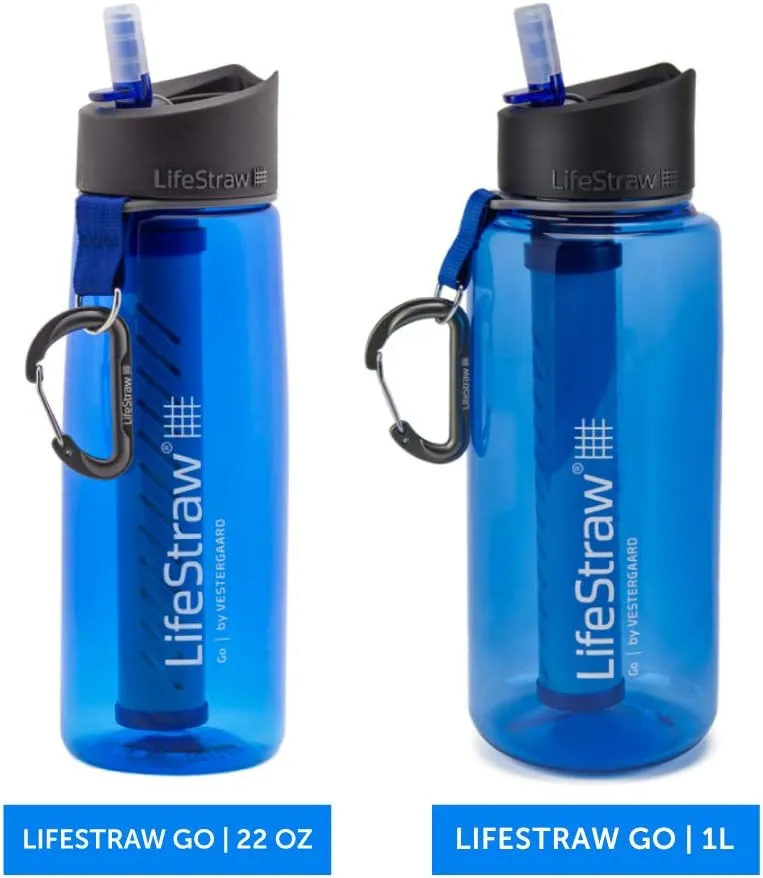 Bouteille Filtrante 2 tapes Bleu Sarcelle LifeStraw Go  | Camping | Fitnessterapy