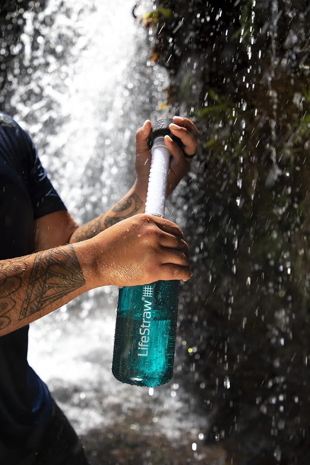 Bouteille Filtrante 2 tapes Bleu Sarcelle LifeStraw Go  | Camping | Fitnessterapy