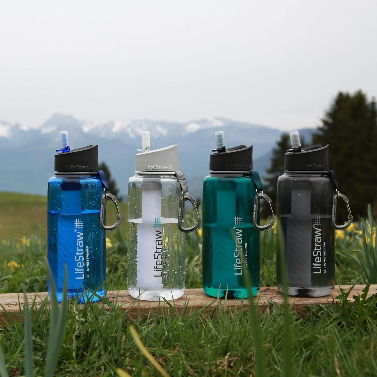 Bouteille Filtrante 2 tapes Bleu Sarcelle LifeStraw Go  | Camping | Fitnessterapy