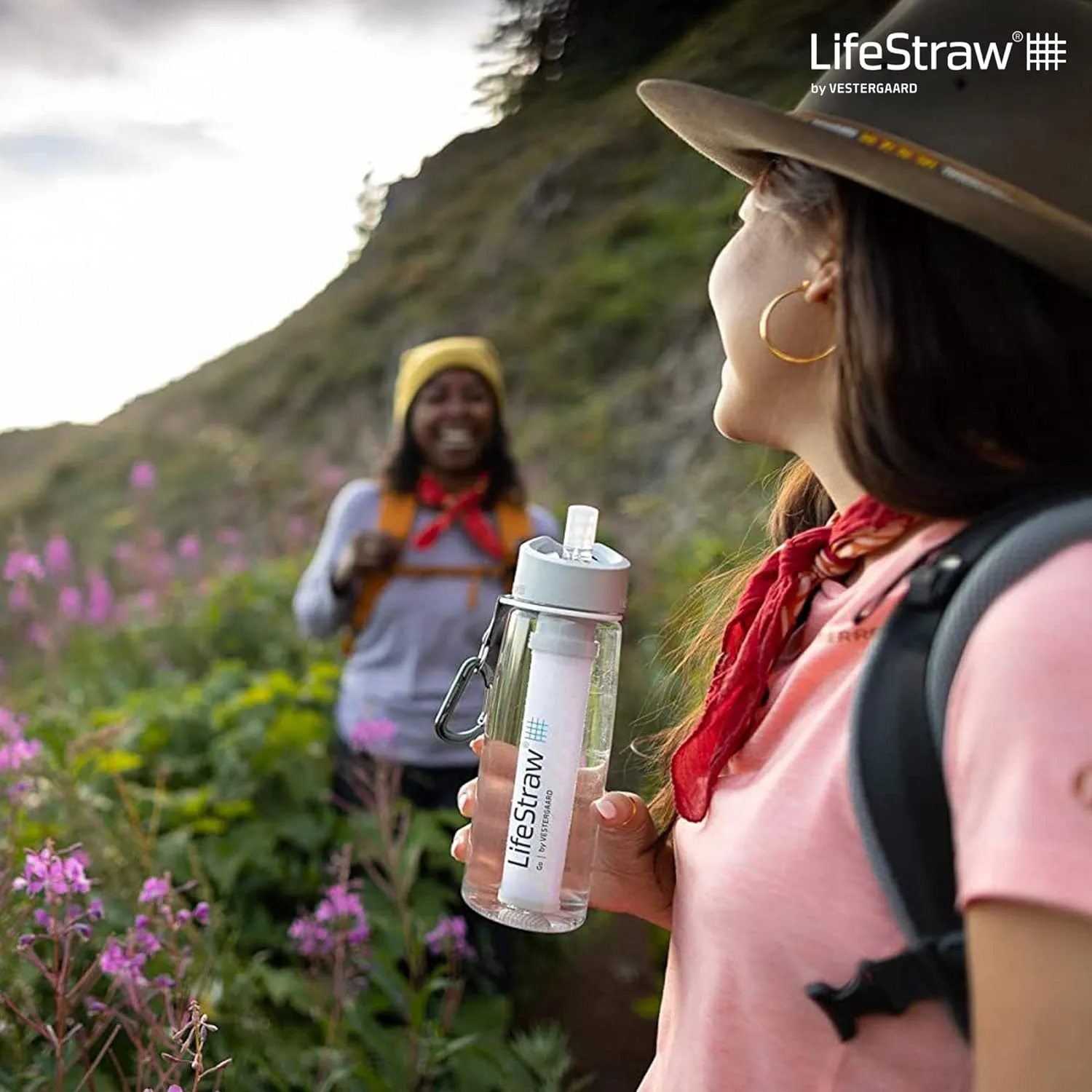 Bouteille Filtrante 2 tapes Bleu Sarcelle LifeStraw Go  | Camping | Fitnessterapy