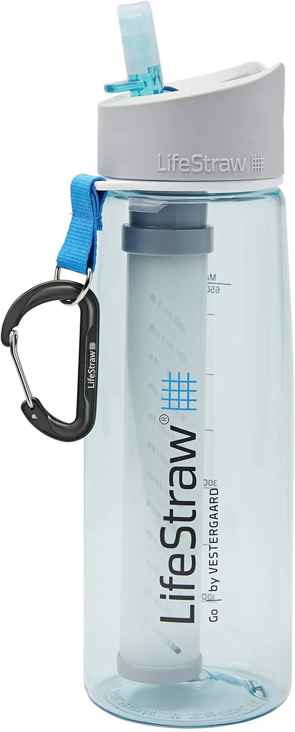 Bouteille Filtrante 2 tapes Bleu Sarcelle LifeStraw Go  | Camping | Fitnessterapy