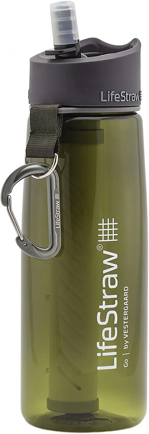 Bouteille Filtrante 2 tapes Bleu Sarcelle LifeStraw Go  | Camping | Fitnessterapy
