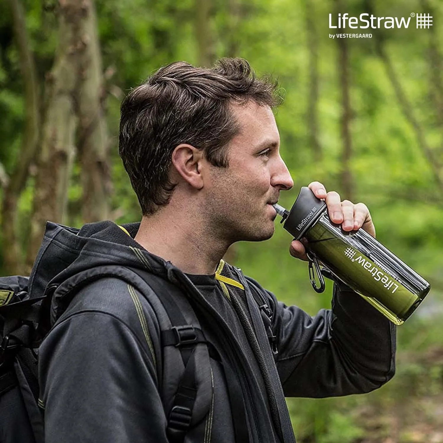 Bouteille Filtrante 2 tapes Bleu Sarcelle LifeStraw Go  | Camping | Fitnessterapy