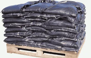 Buy Filled Black UV PP Sandbags | Flood Protection