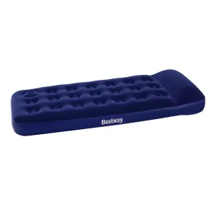 Camping Inflatable Air Bed Mattress - Built In Foot Pump - Single Size