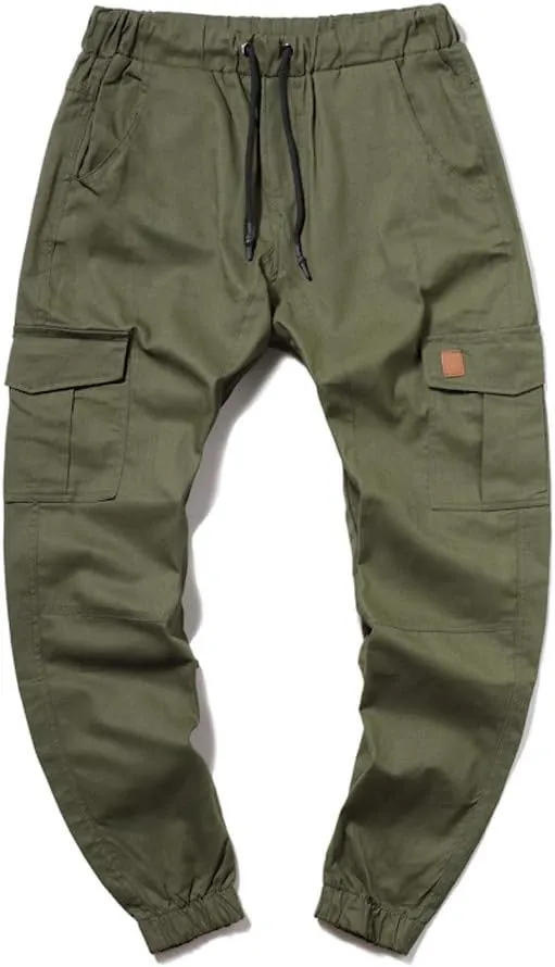 Cargo Pants for Men Big and Tall Pants Elastic Waist Trousers Mens Business Casual Pants Work Sports Cargo Pants Thin