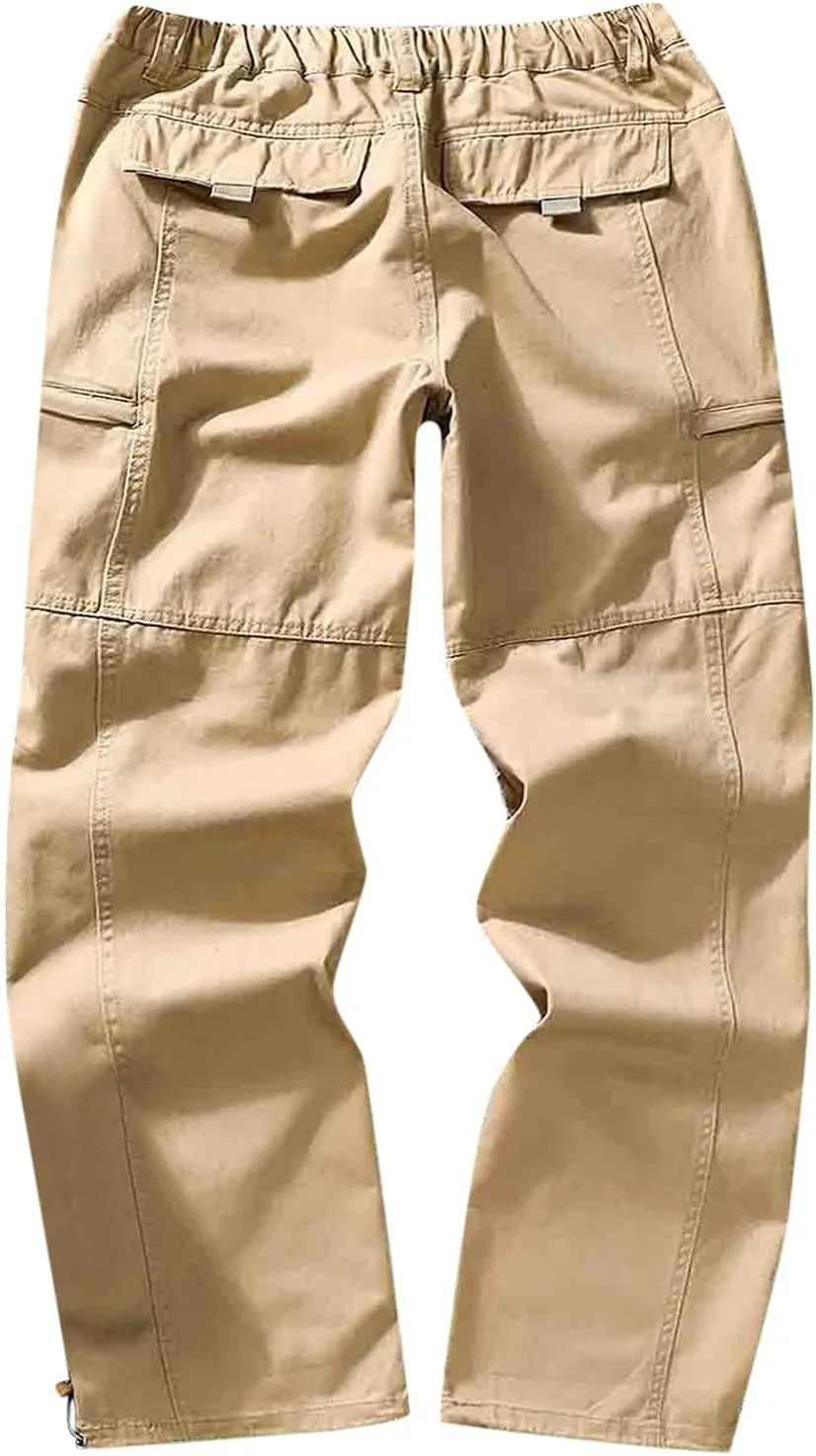 Cargo Sweatpants for Men Big and Tall Casual Jogging Trousers Lightweight Hiking Work Pants Outdoor Pant Winter Pants