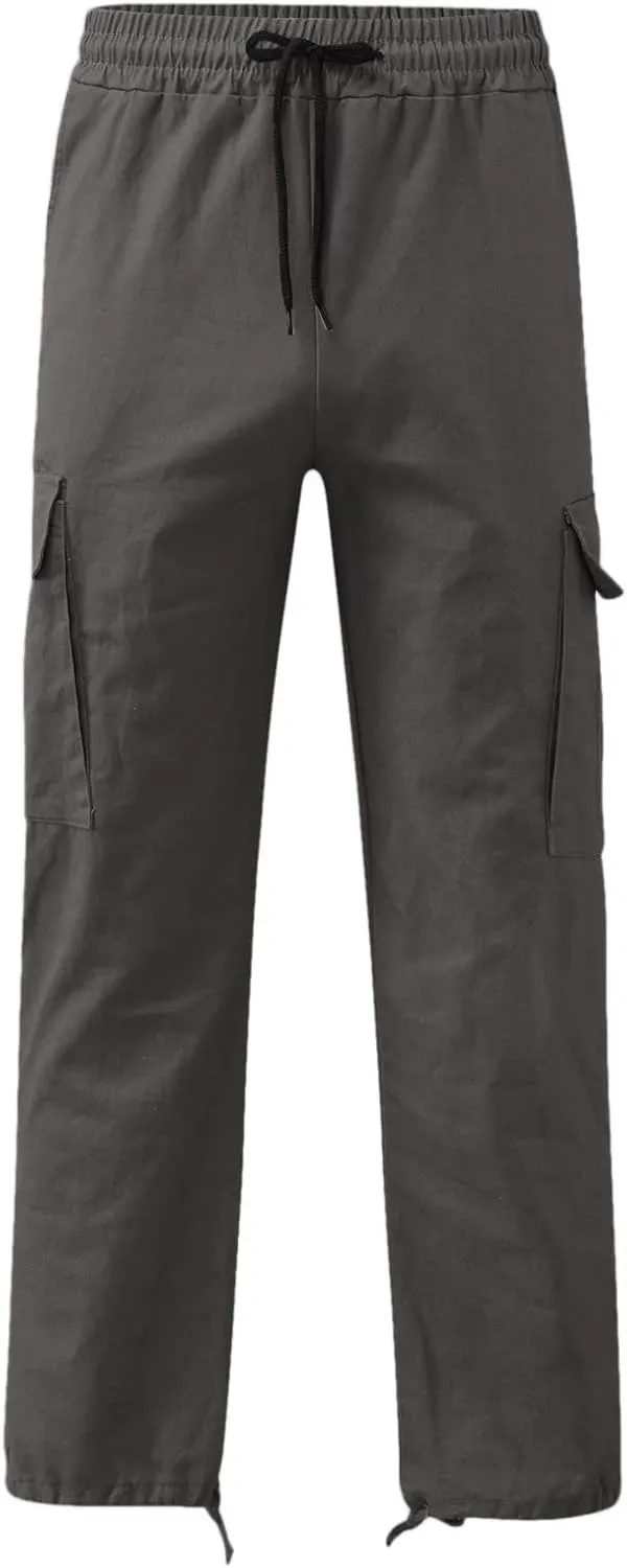 Cargo Trousers for Men Pants Hip Hop Letter Printed Street Hip Hop Jogging Sweatpants Casual Elastic Waist Trousers