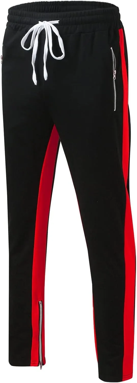 Cargo Trousers for Men Slim Jogger Pants Tapered Athletic Sweatpants for Jogging Running Exercise Gym Workout Mens