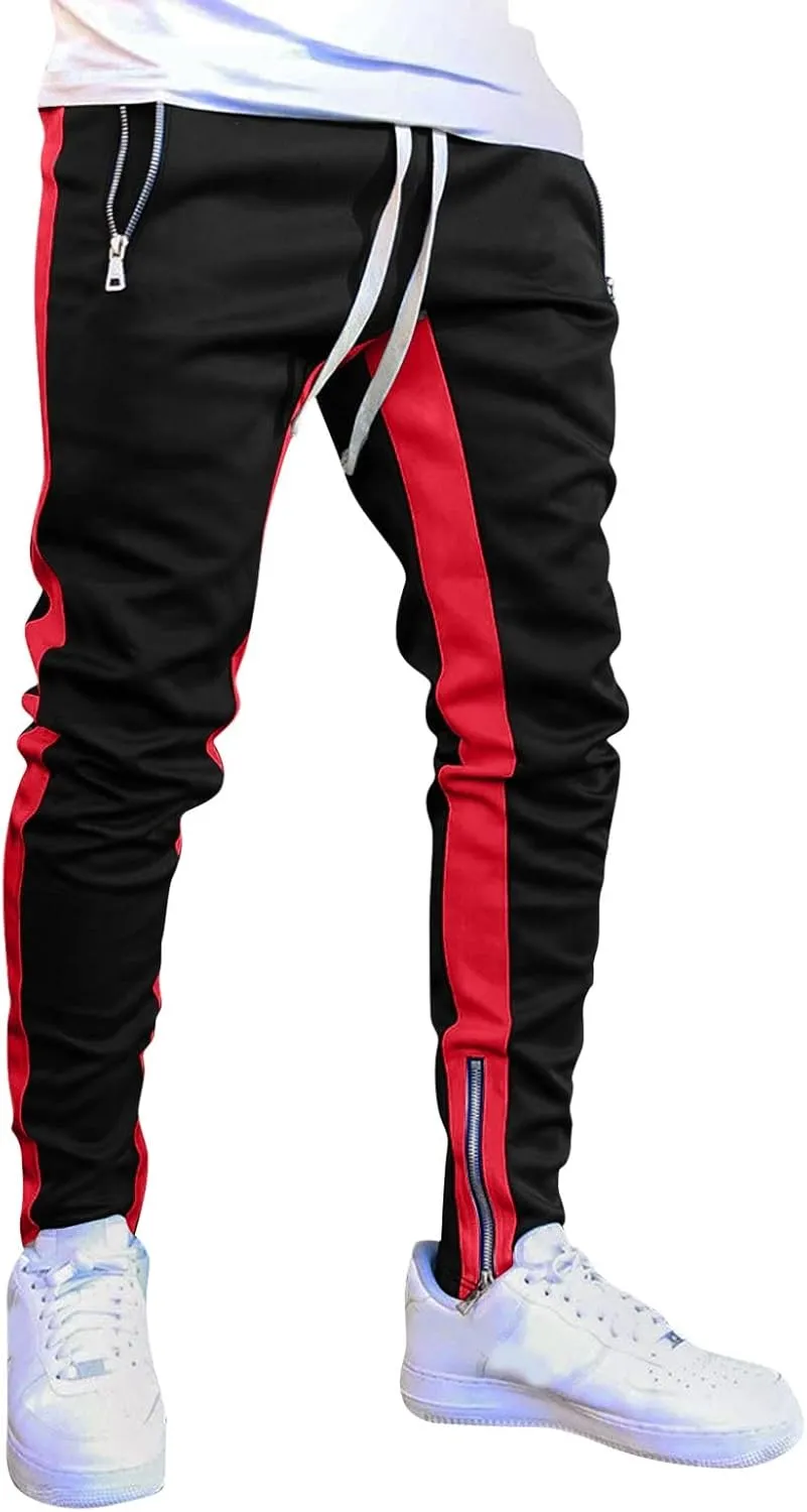 Cargo Trousers for Men Slim Jogger Pants Tapered Athletic Sweatpants for Jogging Running Exercise Gym Workout Mens