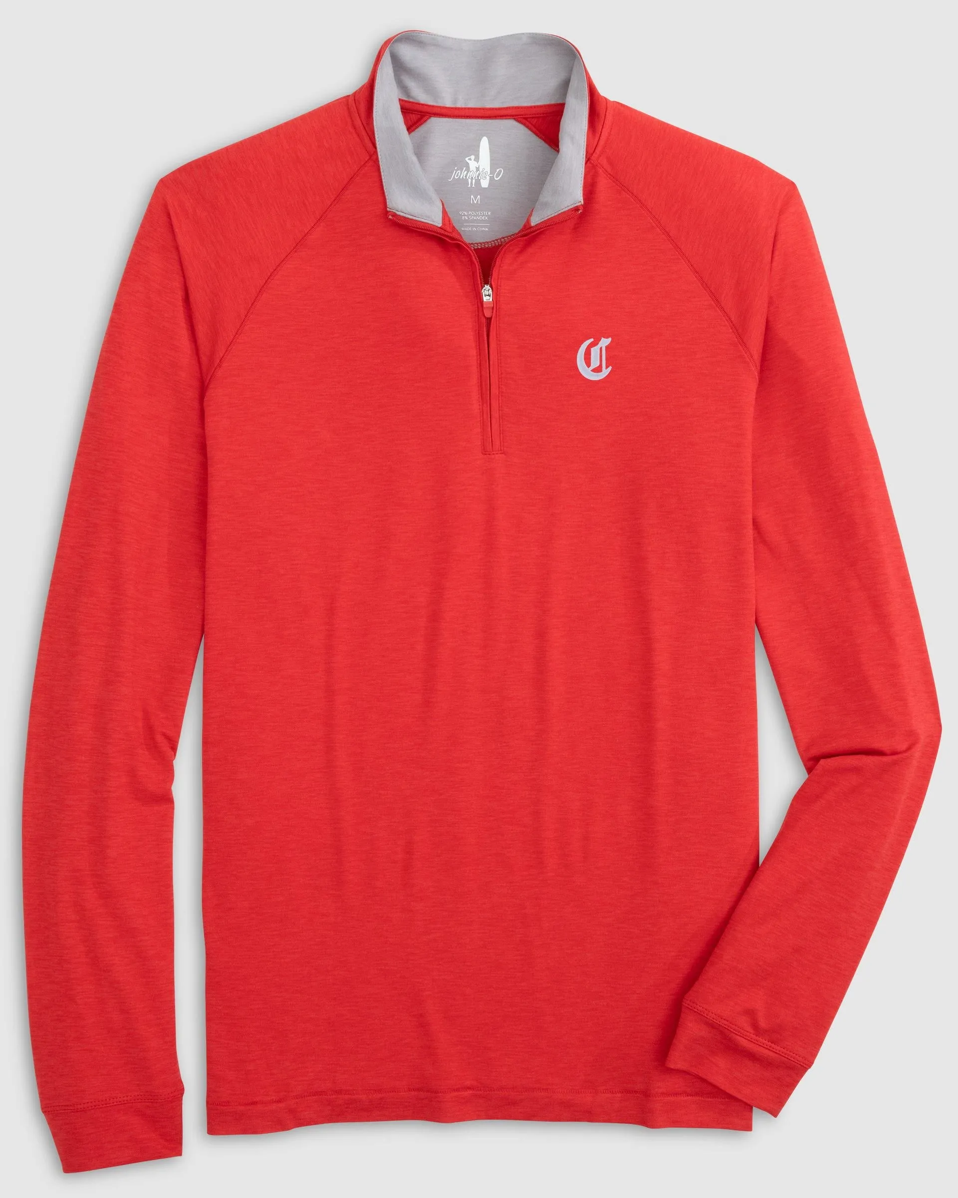 Cincinatti Reds Freeborne Performance 1/4 Zip - Cooperstown Logo