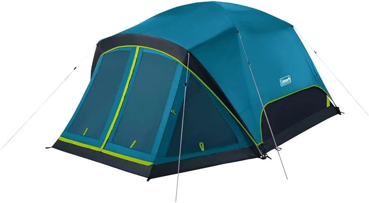 Coleman Skydome 4-Person Screen Room Camping Tent with Dark Room