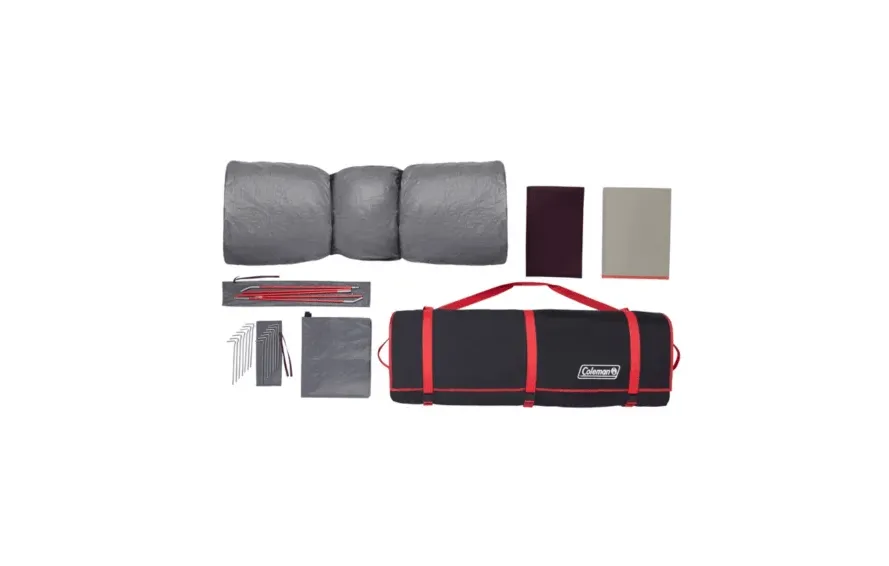 Coleman Skylodge 10-Person Instant Camping Tent With Weatherproof Screen Room - Blackberry