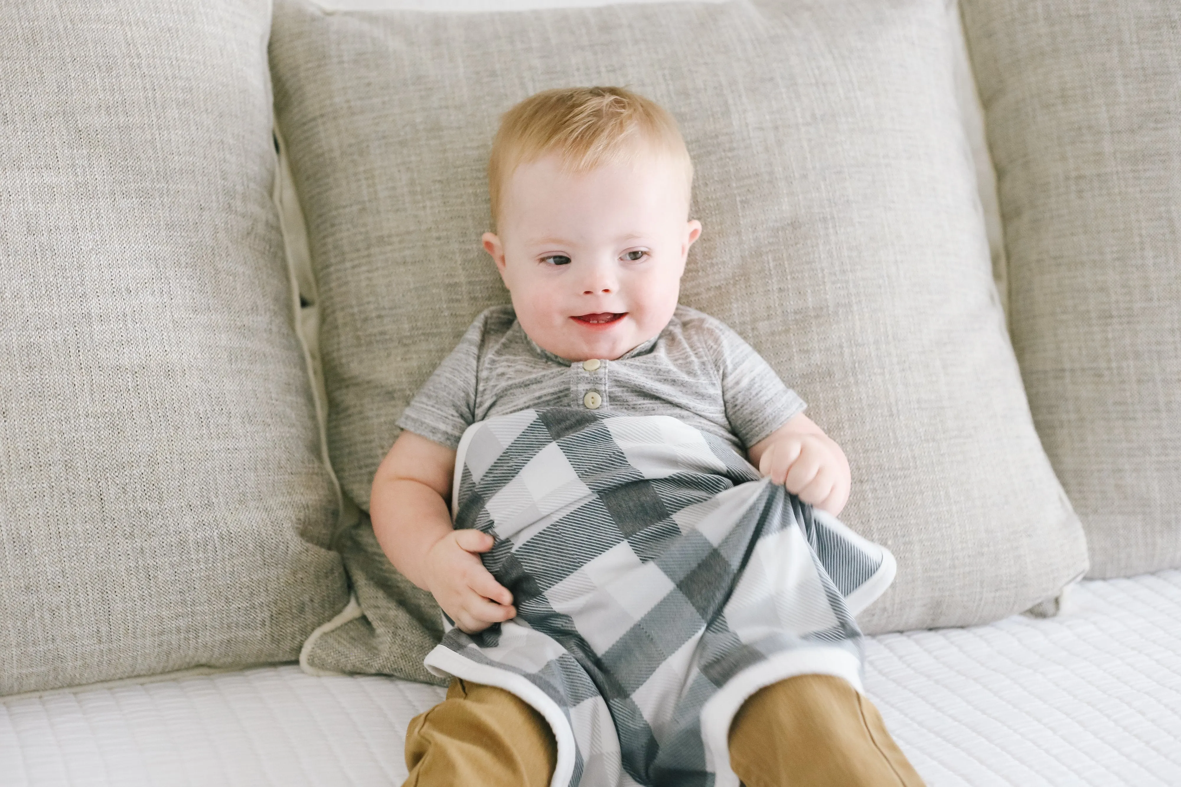 Copper Pearl Three-Layer Security Blanket Set | Hudson