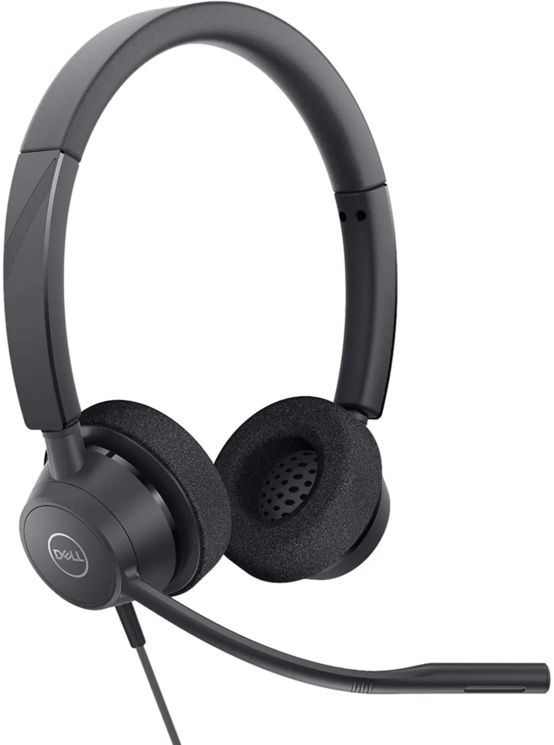 Dell Pro Stereo Headset - WH3022, Wired, USB, Adjustable Headband, Black - DELL-WH3022