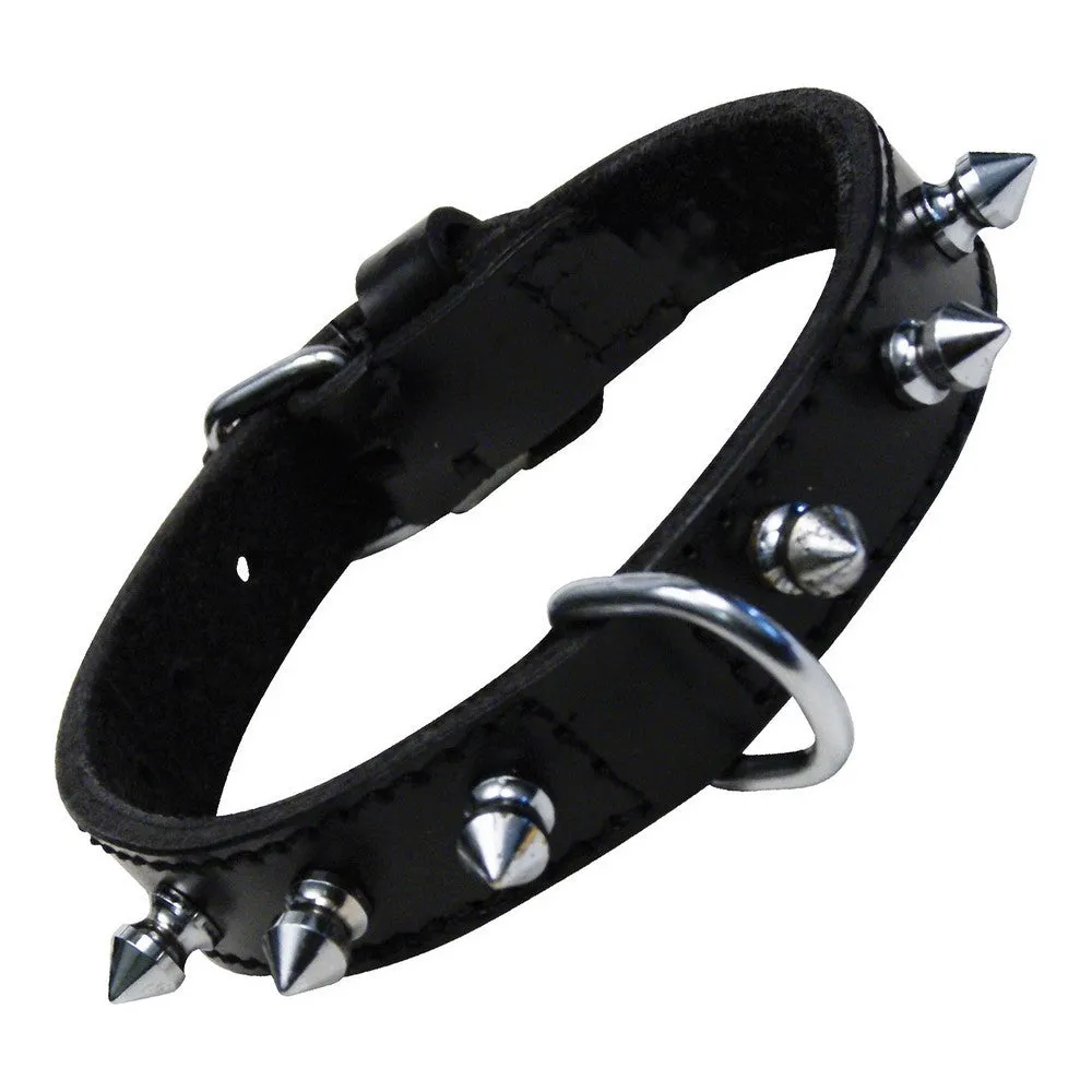 Dog Collar by Gloria Black Spikes 30 Cm