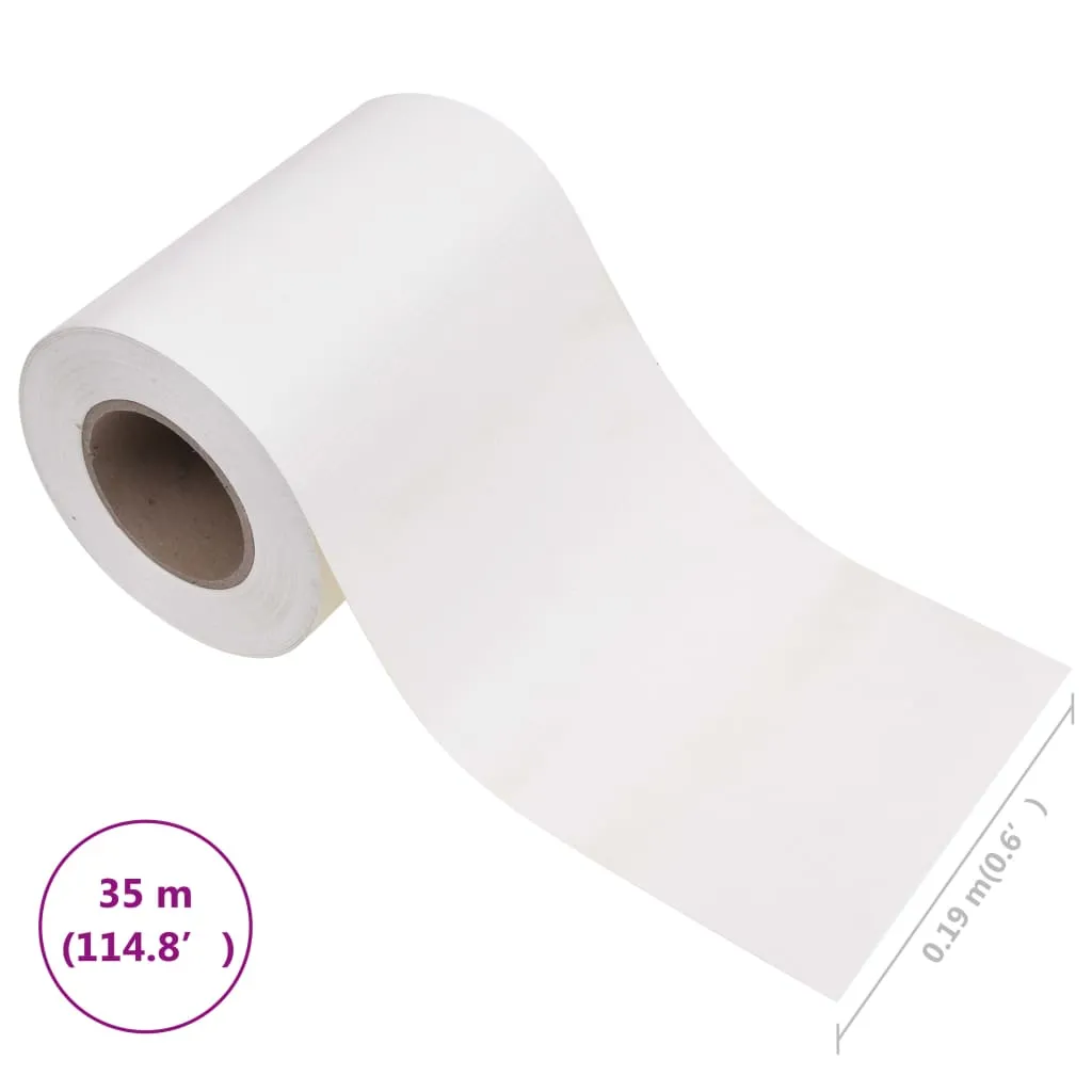 Garden Privacy Screen PVC 35x0.19 m White