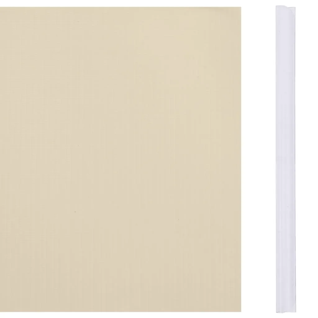 Garden Privacy Screen PVC 70x0.19 m Cream