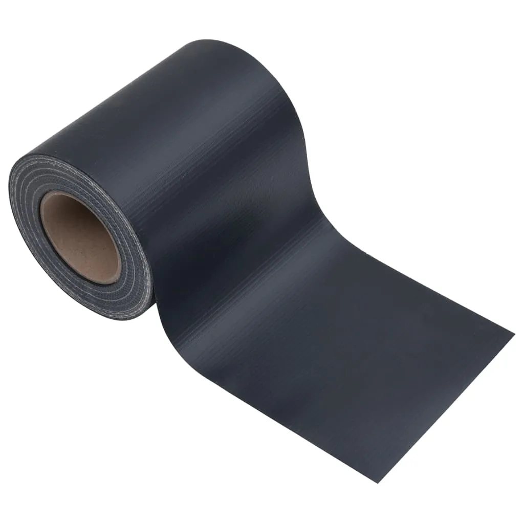 Garden Privacy Screens 4 pcs PVC 35x0.19 m Matte Dark Grey
